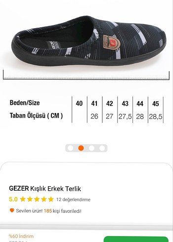 Erkek Siyah Bantlı Ev Terliği - Görsel 5