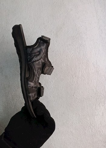 Erkek Siyah Kamuflaj Desenli Tokalı Sandalet - Görsel 5