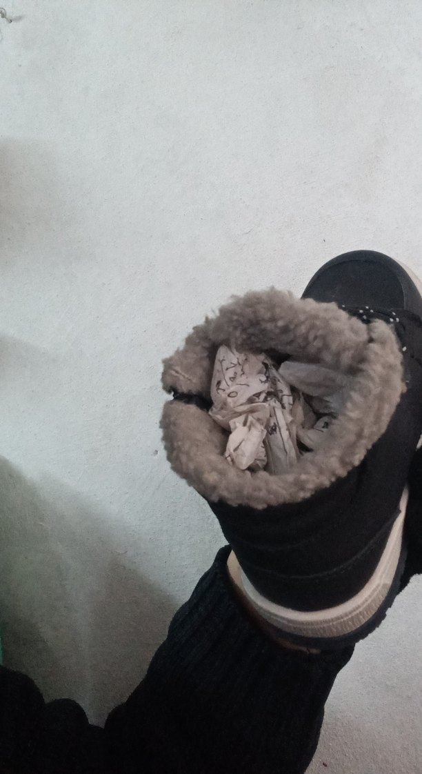 Gri Siyah Erkek Kürklü Street Wear Bot - Görsel 5
