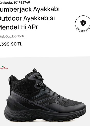 Siyah Bağcıklı Erkek Outdoor Ayakkabı - Görsel 8