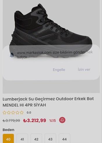 Siyah Bağcıklı Erkek Outdoor Ayakkabı - Görsel 10