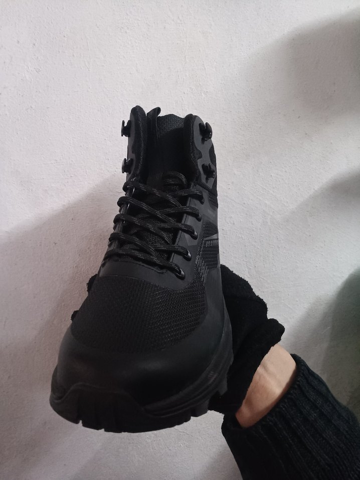 Siyah Bağcıklı Erkek Outdoor Ayakkabı - Görsel 3