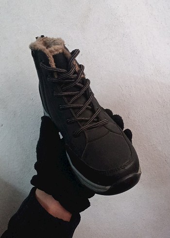 Gri Kürklü Erkek Outdoor Bot - Görsel 3