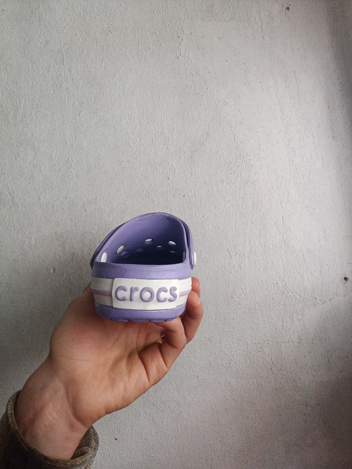 CROCS Mor Kadın Crocs Terlikler Velcro Bantlı -SANDALET - Görsel 5