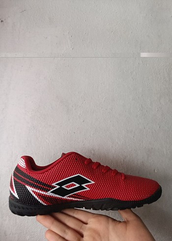 LOTTO Kırmızı Erkek Futbol Ayakkabısı Velcro Bağcıklı - Görsel 4