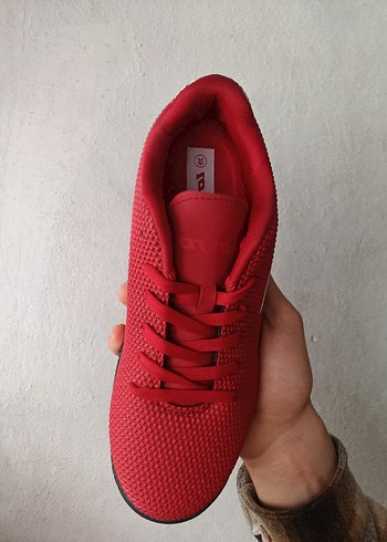 LOTTO Kırmızı Erkek Futbol Ayakkabısı Velcro Bağcıklı - Görsel 6