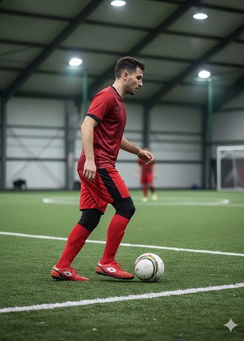 LOTTO Kırmızı Erkek Futbol Ayakkabısı Velcro Bağcıklı - Görsel 2