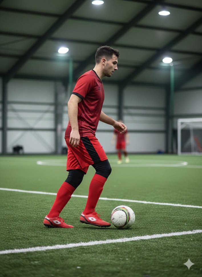 LOTTO Kırmızı Erkek Futbol Ayakkabısı Velcro Bağcıklı - Görsel 2