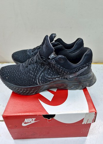 Erkek Siyah Örgü Desenli Koşu Ayakkabısı - Görsel 5