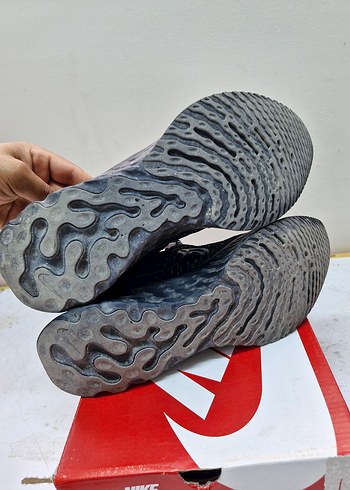 Erkek Siyah Örgü Desenli Koşu Ayakkabısı - Görsel 8