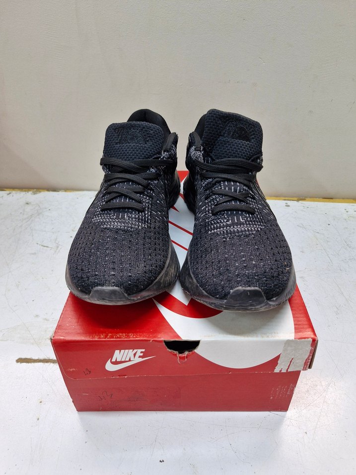 Erkek Siyah Örgü Desenli Koşu Ayakkabısı - Görsel 3