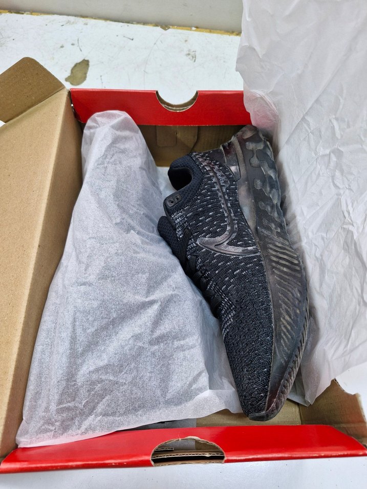 Erkek Siyah Örgü Desenli Koşu Ayakkabısı - Görsel 2