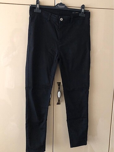 Siyah spor kumaş pantolon