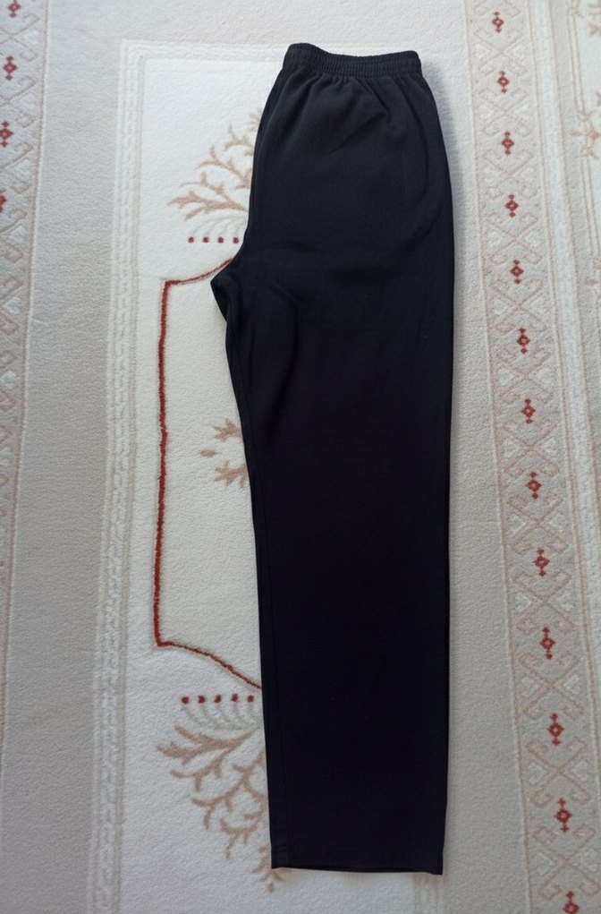 Erkek Siyah Pamuklu Rahat Kesim Pijama Altı - Görsel 3