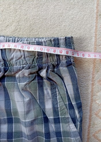 Erkek Gri Kareli 2XL Pamuklu Salaş Kumaş Eşofman Altı - Görsel 4