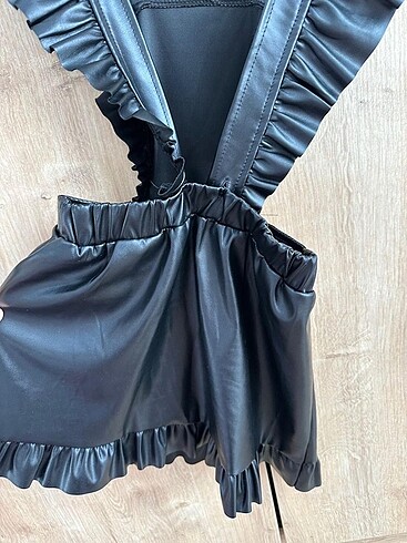 5 Yaş Beden Zara deri elbise
