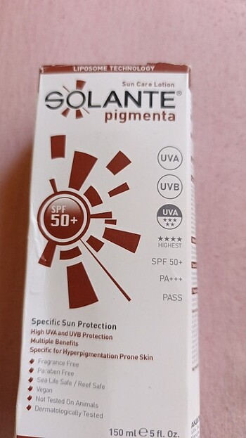 Solante güneş kremi