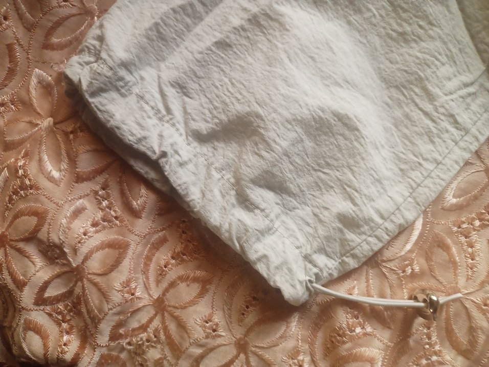 beyaz paraşüt pantolon - Görsel 3