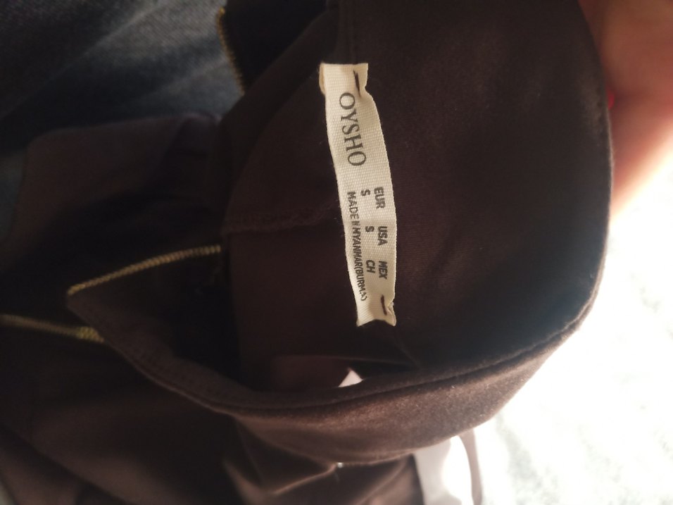 Kadın Parlak Kahverengi Fermuarlı Ceket - Görsel 2