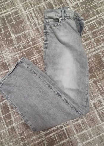 Gri orta bel jean - Görsel 2