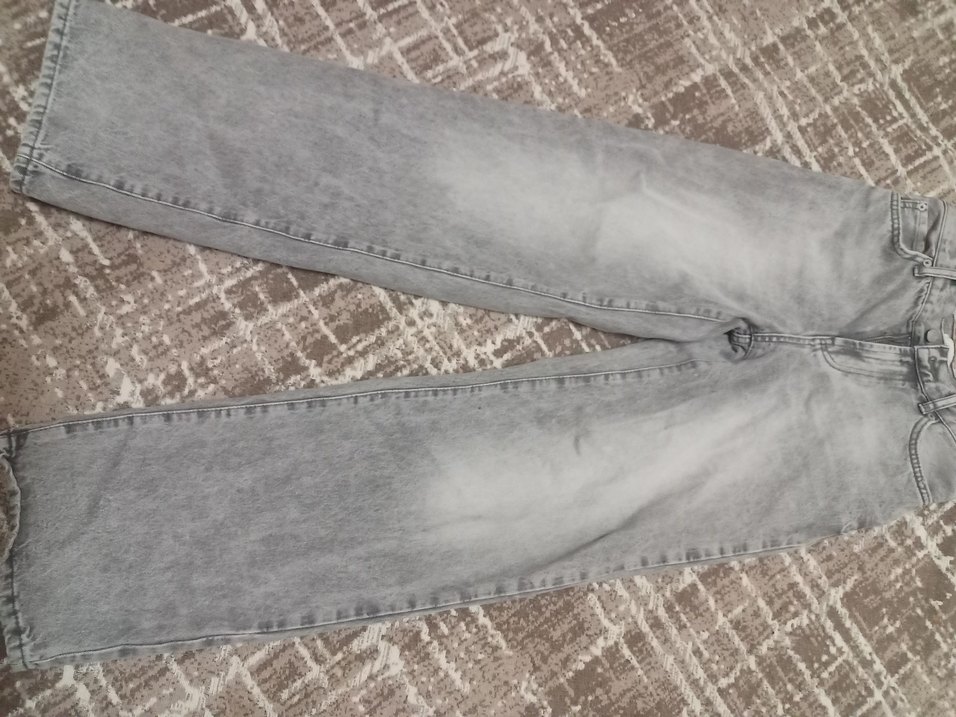Gri orta bel jean - Görsel 3