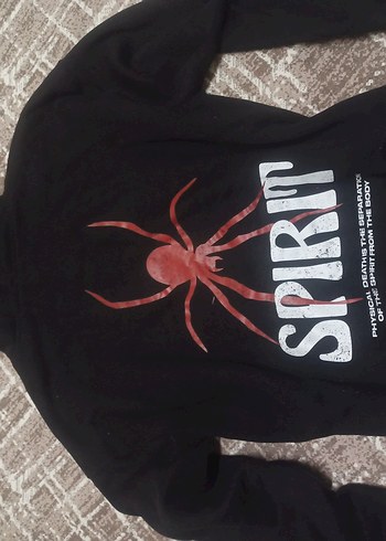 Kadın Siyah Kapüşonlu Sweatshirt - Görsel 2