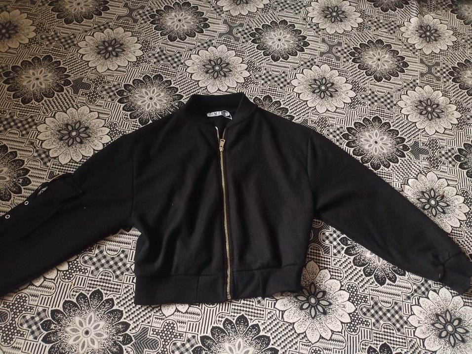 Siyah Fermuarlı kolu kemer detaylı ceget - Görsel 2