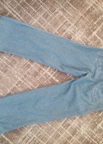 Kadın Mavi Bol Kesim pantolon - Görsel 2