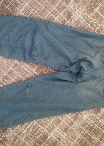 Gri Mavi Rahat Kesim Kadın Denim Pantolon - Görsel 2