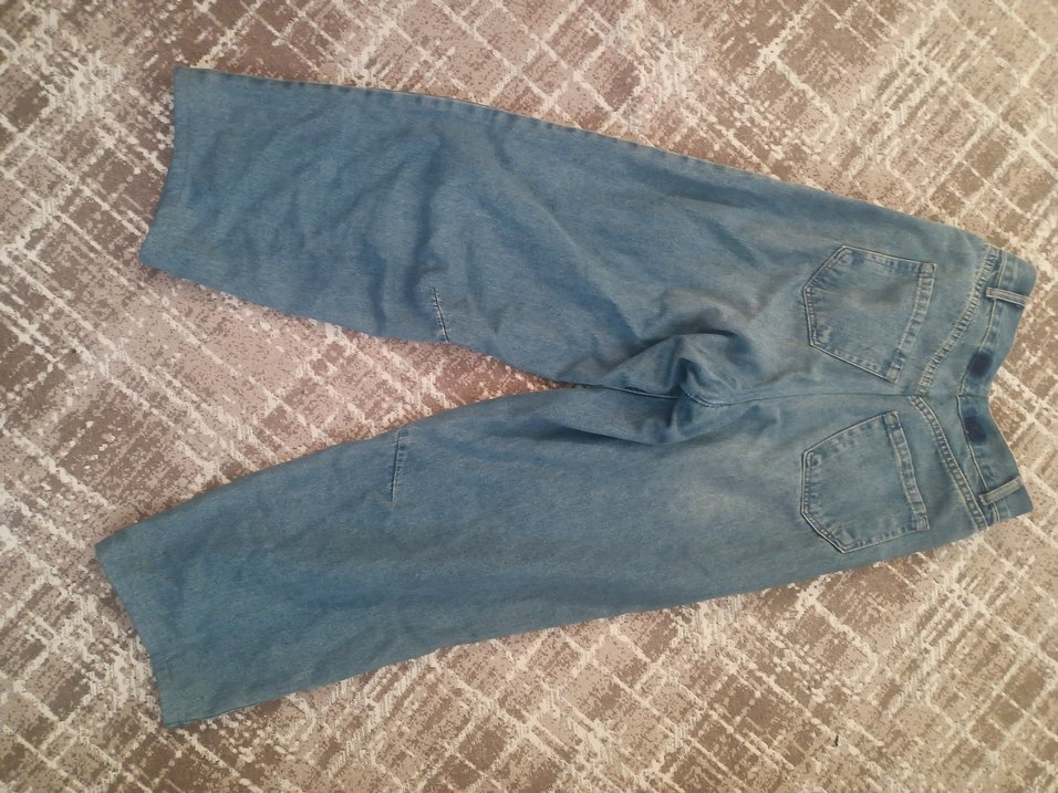 Gri Mavi Rahat Kesim Kadın Denim Pantolon - Görsel 2