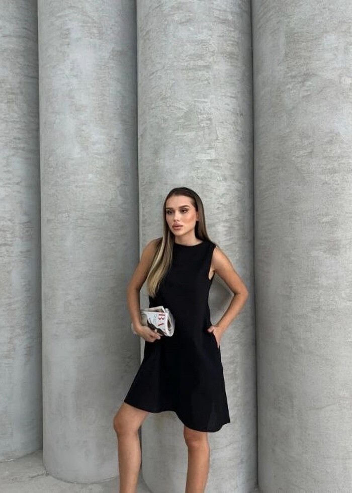 Çan Kısa Elbise - Görsel 4