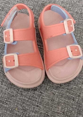 Kız Çocuk Pembe Cırt Cırtlı Terlik - Görsel 3