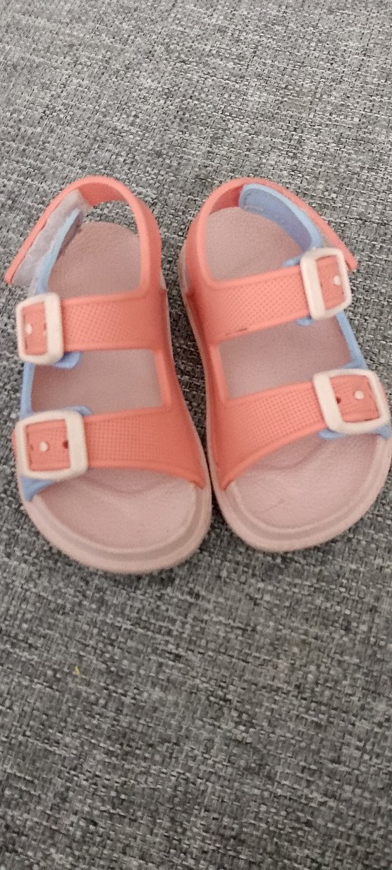 Kız Çocuk Pembe Cırt Cırtlı Terlik - Görsel 3