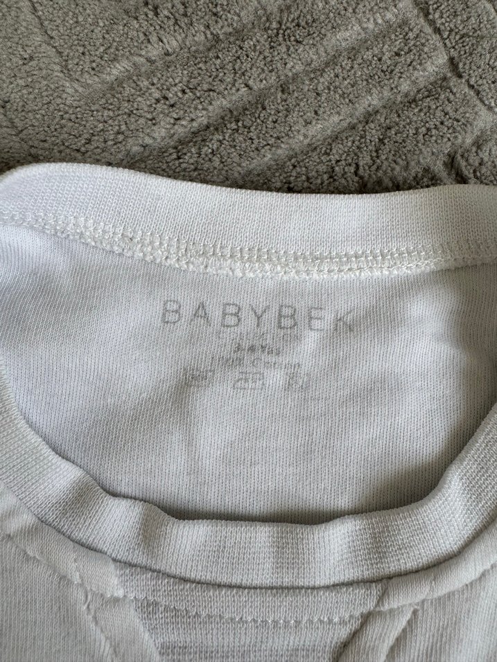 Beyaz Çocuk tshirt over size - Görsel 2