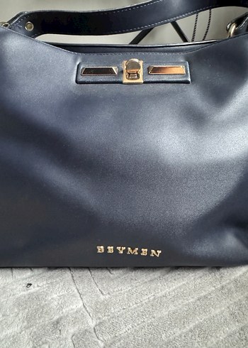 Beymen Mavi Deri Kadın Çanta - Buckle Detaylı - Görsel 4