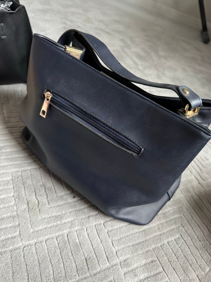 Beymen Mavi Deri Kadın Çanta - Buckle Detaylı - Görsel 2