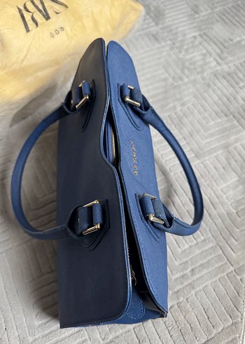 Beymen Kadın Mavi Deri Tokalı Çanta - Görsel 5