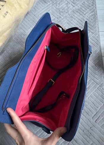 Beymen Kadın Mavi Deri Tokalı Çanta - Görsel 6