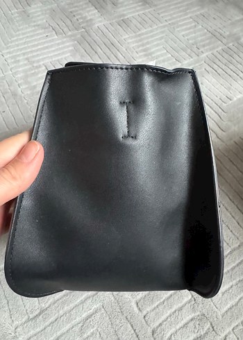 Twist Siyah Deri Goth Kadın Çanta - Görsel 3