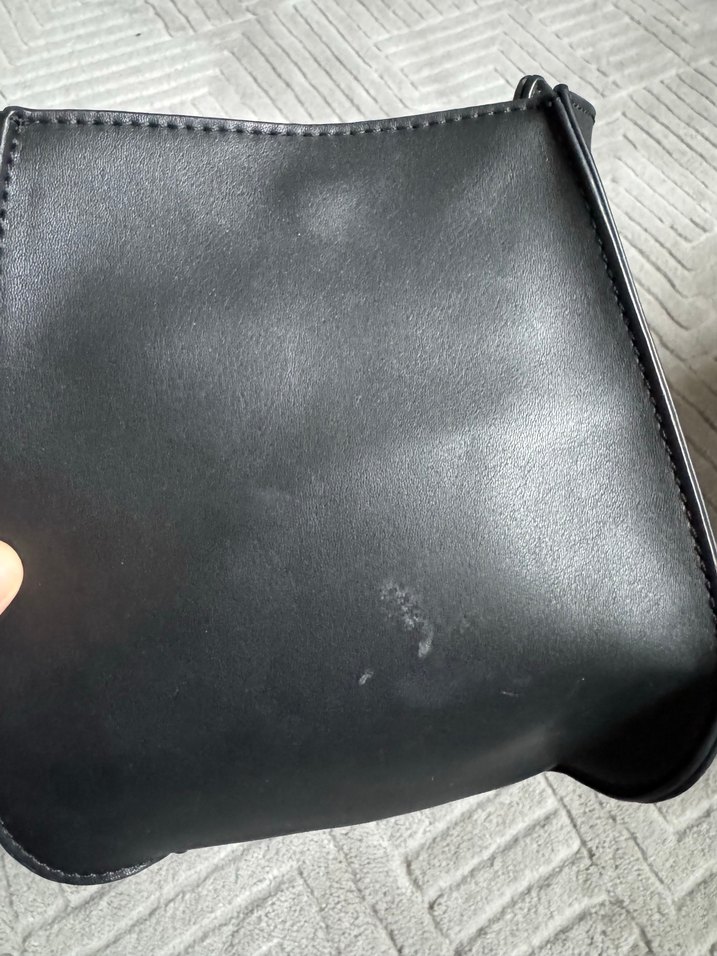 Twist Siyah Deri Goth Kadın Çanta - Görsel 4