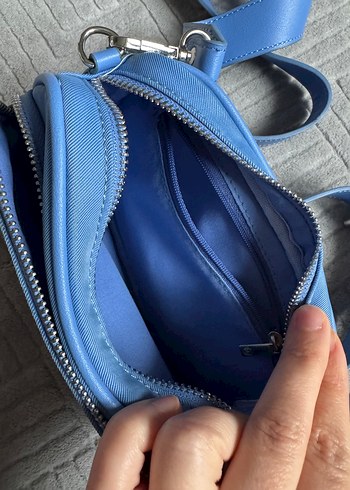 Stradivarius Mavi Kadın Bel ve Omuz Çantası - Görsel 3