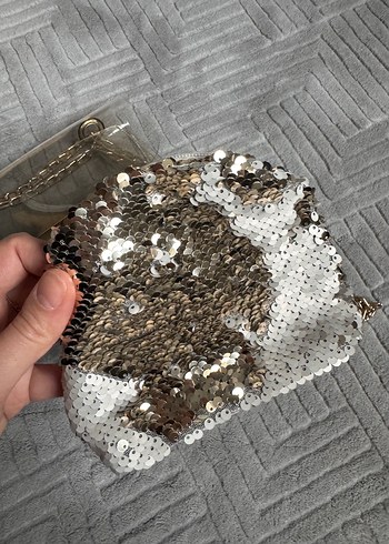 Altın Zincir Detaylı Yılan Desenli Kadın Çanta - Görsel 4