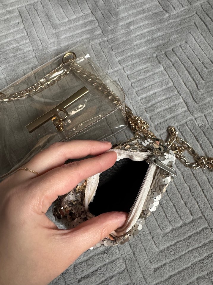 Altın Zincir Detaylı Yılan Desenli Kadın Çanta - Görsel 5