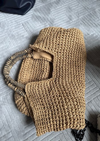 Penti Bej Örgü Kadın Çanta - Görsel 2