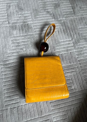 İpekyol Sarı Yılan Derisi Desenli Deri Kadın Çanta - Görsel 4