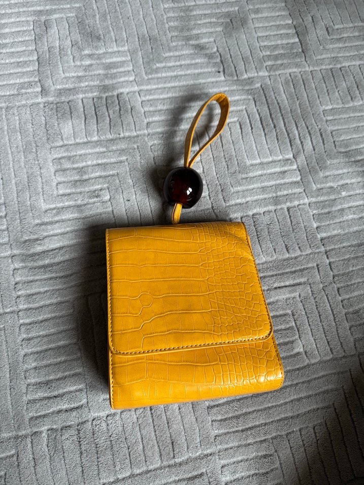 İpekyol Sarı Yılan Derisi Desenli Deri Kadın Çanta - Görsel 4