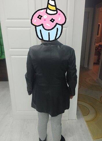 40 beden kadın deri mont  - Görsel 7