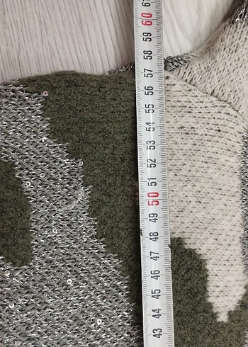 46 beden Desenli Örgü Kadın Kazak - Görsel 9