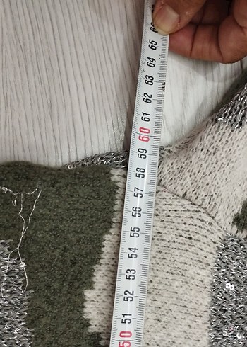 46 beden Desenli Örgü Kadın Kazak - Görsel 8