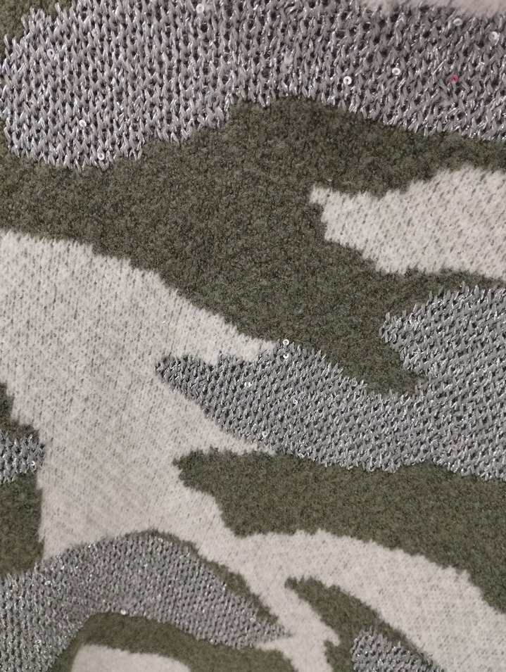 46 beden Desenli Örgü Kadın Kazak - Görsel 4